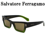 日本正規品 Salvatore Ferragamo SUNGLASSES SF2006S 316 GREY GREEN GRADIENT サルヴァトーレ フェラガモ サングラス グローバルフィット メガネ 眼鏡 UVカット 紫外線カット レディース グレー グリーングラデーション