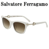 日本正規品 Salvatore Ferragamo SUNGLASSES SF2019SLB 103 GREY WHITE サルヴァトーレ フェラガモ サングラス グローバルフィット メガネ 眼鏡 UVカット 紫外線カット レディース グレー ホワイト