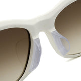 日本正規品 Salvatore Ferragamo SUNGLASSES SF2019SLB 103 GREY WHITE サルヴァトーレ フェラガモ サングラス グローバルフィット メガネ 眼鏡 UVカット 紫外線カット レディース グレー ホワイト