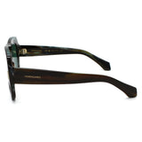 日本正規品 Salvatore Ferragamo SUNGLASSES SF2029SE 221 GREEN STRIPE BROWN サルヴァトーレ フェラガモ サングラス グローバルフィット メガネ 眼鏡 UVカット 紫外線カット レディース グリーン ストライプブラウン