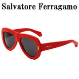 日本正規品 Salvatore Ferragamo SUNGLASSES SF2029SE 600 GREY RED サルヴァトーレ フェラガモ サングラス グローバルフィット メガネ 眼鏡 UVカット 紫外線カット レディース グレー レッド