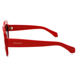 日本正規品 Salvatore Ferragamo SUNGLASSES SF2029SE 600 GREY RED サルヴァトーレ フェラガモ サングラス グローバルフィット メガネ 眼鏡 UVカット 紫外線カット レディース グレー レッド