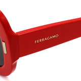 日本正規品 Salvatore Ferragamo SUNGLASSES SF2029SE 600 GREY RED サルヴァトーレ フェラガモ サングラス グローバルフィット メガネ 眼鏡 UVカット 紫外線カット レディース グレー レッド