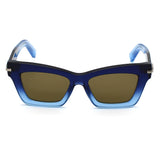 日本正規品 Salvatore Ferragamo SUNGLASSES SF2031S 415 KHAKI BLUE サルヴァトーレ フェラガモ サングラス グローバルフィット メガネ 眼鏡 UVカット 紫外線カット レディース カーキ ブルー
