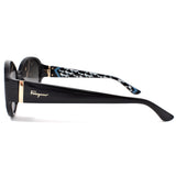 国内正規品 Salvatore Ferragamo SUNGLASSES ASIAN FIT SF683SA 001 GRAY BLACK サルヴァトーレ フェラガモ サングラス アジアンフィット アイウェア メガネ 眼鏡 グレー ブラック