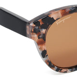 国内正規品 Salvatore Ferragamo SUNGLASSES ASIAN FIT SF884SA 273 BROWN BLACK サルヴァトーレ フェラガモ サングラス アジアンフィット アイウェア メガネ 眼鏡 ブラウン ブラック