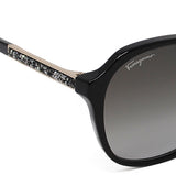 国内正規品 Salvatore Ferragamo SUNGLASSES ASIAN FIT SF908SRA 001 GRAY BLACK サルヴァトーレ フェラガモ サングラス アジアンフィット アイウェア メガネ 眼鏡 グレー ブラック