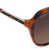 国内正規品 Salvatore Ferragamo SUNGLASSES ASIAN FIT SF908SRA 214 BROWN TORTOISE サルヴァトーレ フェラガモ サングラス アジアンフィット アイウェア メガネ 眼鏡 ブラウン トートイズ