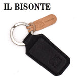 IL BISONTE LEATHER KEY RING CHAIN SKH143 BK116 BLACK イルビゾンテ キーリング キーホルダー キーケース レザー メンズ レディース ブラック