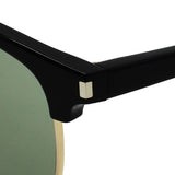 日本正規品 SAINT LAURENT SUNGLASSES SL108 014 GREEN BLACK GOLD サンローラン サングラス ノーズパット UVカット 紫外線カット メンズ レディース グリーン ブラック ゴールド