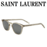 SAINT LAURENT SUNGLASSES SL28 SLIM 006 SILVER BEIGE サンローラン サングラス グローバルフィット メガネ 眼鏡 紫外線カット メンズ レディース シルバー ベージュ