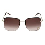 日本正規品 SAINT LAURENT SUNGLASSES SL312M 008 BROWN GOLD HAVANA サンローラン サングラス ノーズパット UVカット 紫外線カット メンズ レディース ブラウン ゴールド ハバナ