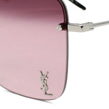 日本正規品 SAINT LAURENT SUNGLASSES SL312M 011 PURPLE SILVER BLACK サンローラン サングラス ノーズパット UVカット 紫外線カット メンズ レディース パープル シルバー ブラック
