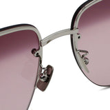 日本正規品 SAINT LAURENT SUNGLASSES SL312M 011 PURPLE SILVER BLACK サンローラン サングラス ノーズパット UVカット 紫外線カット メンズ レディース パープル シルバー ブラック