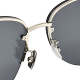 国内正規品 SAINT LAURENT SUNGLASSES SL 328KM 002 SILVER サンローラン サングラス アジアンフィット アイウェア メガネ 眼鏡 UVカット 紫外線カット ミラーレンズ シルバー