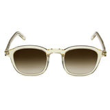 日本正規品 SAINT LAURENT SUNGLASSES SL549 SLIM 007 BROWN YELLOW CLEAR サンローラン サングラス グローバルフィット UVカット 紫外線カット メンズ レディース ブラウン イエロー クリア