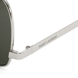 日本正規品 SAINT LAURENT SUNGLASSES ASIAN FIT SL653 LEON 001 GREY SILVER サンローラン サングラス アジアンフィット UVカット 紫外線カット メンズ レディース グレー シルバー