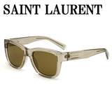 国内正規品 SAINT LAURENT SUNGLASSES ASIAN FIT SL674 005 BROWN BEIGE CLEAR サンローラン サングラス アジアンフィット UVカット 紫外線カット メンズ レディース ブラウン ベージュ クリア