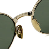日本正規品 SAINT LAURENT SUNGLASSES SL692 003 GREEN GOLD サンローラン サングラス ノーズパット UVカット 紫外線カット メンズ レディース グリーン ゴールド