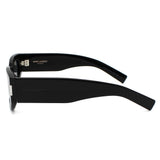日本正規品 SAINT LAURENT SUNGLASSES SL697 001 BLACK サンローラン サングラス グローバルフィット UVカット 紫外線カット メンズ レディース ブラック
