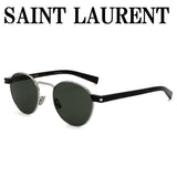 日本正規品 SAINT LAURENT SUNGLASSES SL707 001 GREY SILVER サンローラン サングラス ノーズパット UVカット 紫外線カット メンズ レディース グレー シルバー