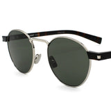 日本正規品 SAINT LAURENT SUNGLASSES SL707 001 GREY SILVER サンローラン サングラス ノーズパット UVカット 紫外線カット メンズ レディース グレー シルバー