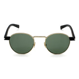 日本正規品 SAINT LAURENT SUNGLASSES SL707 002 GREEN GOLD サンローラン サングラス ノーズパット UVカット 紫外線カット メンズ レディース グリーン ゴールド