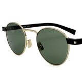 日本正規品 SAINT LAURENT SUNGLASSES SL707 002 GREEN GOLD サンローラン サングラス ノーズパット UVカット 紫外線カット メンズ レディース グリーン ゴールド