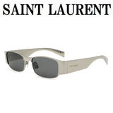 日本正規品 SAINT LAURENT SUNGLASSES SL738 001 GREY SILVER サンローラン サングラス ノーズパット UVカット 紫外線カット メンズ レディース グレー シルバー