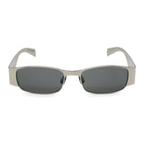 日本正規品 SAINT LAURENT SUNGLASSES SL738 001 GREY SILVER サンローラン サングラス ノーズパット UVカット 紫外線カット メンズ レディース グレー シルバー