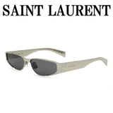 日本正規品 SAINT LAURENT SUNGLASSES SL739 001 GREY SILVER サンローラン サングラス ノーズパット UVカット 紫外線カット メンズ レディース グレー シルバー