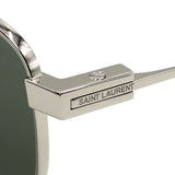 国内正規品 SAINT LAURENT SUNGLASSES SL741 002 GREY SILVER サンローラン サングラス UVカット 紫外線カット ノーズパッド メンズ レディース グレー シルバー