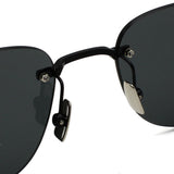 日本正規品 SAINT LAURENT SUNGLASSES SL744 SUN 001 GREY BLACK サンローラン サングラス ノーズパット UVカット 紫外線カット メンズ レディース グレー ブラック