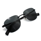 日本正規品 SAINT LAURENT SUNGLASSES SL744 SUN 001 GREY BLACK サンローラン サングラス ノーズパット UVカット 紫外線カット メンズ レディース グレー ブラック