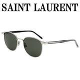 日本正規品 SAINT LAURENT SUNGLASSES SL747 002 GREY SILVER サンローラン サングラス ノーズパット UVカット 紫外線カット メンズ レディース グレー シルバー