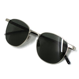 日本正規品 SAINT LAURENT SUNGLASSES SL747 002 GREY SILVER サンローラン サングラス ノーズパット UVカット 紫外線カット メンズ レディース グレー シルバー