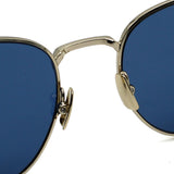 日本正規品 SAINT LAURENT SUNGLASSES SL747 005 BLUE GOLD サンローラン サングラス ノーズパット UVカット 紫外線カット メンズ レディース ブルー ゴールド