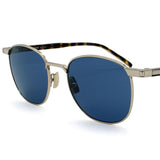 日本正規品 SAINT LAURENT SUNGLASSES SL747 005 BLUE GOLD サンローラン サングラス ノーズパット UVカット 紫外線カット メンズ レディース ブルー ゴールド