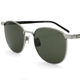 日本正規品 SAINT LAURENT SUNGLASSES SL747 007 GREY SILVER サンローラン サングラス ノーズパット UVカット 紫外線カット メンズ レディース グレー シルバー