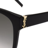 国内正規品 SAINT LAURENT SUNGLASSES ASIAN FIT SL M105F 002 GRAY BLACK サンローラン サングラス アジアンフィット メガネ 眼鏡 UVカット 紫外線カット メンズ レディース グレー ブラック