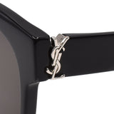国内正規品 SAINT LAURENT SUNGLASSES SL M107K 001 BLACK サンローラン サングラス アジアンフィット アイウェア メガネ 眼鏡 UVカット 紫外線カット ブラック