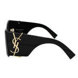 日本正規品 SAINT LAURENT SUNGLASSES SLM119F BLAZE 001 BLACK サンローラン サングラス ノーズパット UVカット 紫外線カット メンズ レディース ブラック