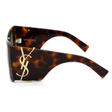 日本正規品 SAINT LAURENT SUNGLASSES SLM119F BLAZE 002 GREEN HAVANA サンローラン サングラス ノーズパット UVカット 紫外線カット メンズ レディース グリーン ハバナ