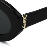 日本正規品 SAINT LAURENT SUNGLASSES SLM136F 001 BLACK サンローラン サングラス アジアンフィット UVカット 紫外線カット メンズ レディース ブラック