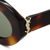 日本正規品 SAINT LAURENT SUNGLASSES SLM136F 002 GREEN HAVANA サンローラン サングラス アジアンフィット UVカット 紫外線カット メンズ レディース グリーン ハバナ