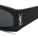 日本正規品 SAINT LAURENT SUNGLASSES SLM140F 001 GREY BLACK サンローラン サングラス アジアンフィット UVカット 紫外線カット メンズ レディース グレー ブラック