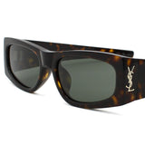 日本正規品 SAINT LAURENT SUNGLASSES SLM140F 003 GREY HAVANA サンローラン サングラス アジアンフィット UVカット 紫外線カット メンズ レディース グレー ハバナ
