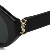 SAINT LAURENT SUNGLASSES SLM148F 001 BLACK サンローラン サングラス アジアンフィット メガネ 眼鏡 紫外線カット メンズ レディース ブラック