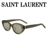 日本正規品 SAINT LAURENT SUNGLASSES SLM148F 004 GRAY BROWN CLEAR サンローラン サングラス アジアンフィット メガネ 眼鏡 紫外線カット メンズ レディース グレー ブラウンクリア