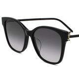 日本正規品 SAINT LAURENT SUNGLASSES SLM48SK 002 SMORKY BLACK サンローラン サングラス アジアンフィット UVカット 紫外線カット メンズ レディース スモーキー ブラック